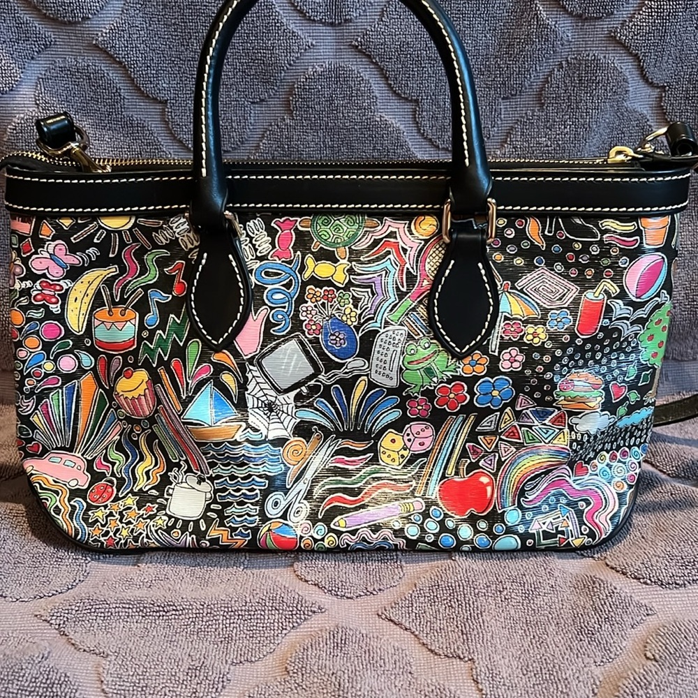 Vintage Dooney & Bourke Whimsy Satchel Tote Rare EUC - Picture 3 of 16